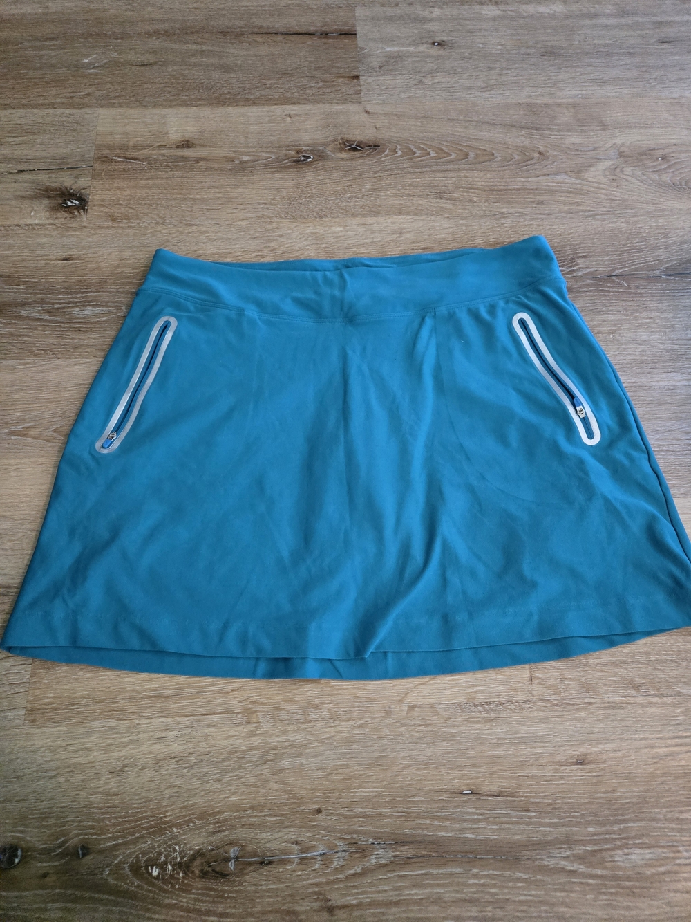 Nike Teal A-Line Active Skort with Zip Pockets
